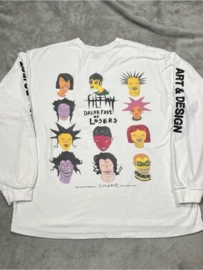 The Filthy Project B.O.L Long Sleeve Tee Men 2XL White Limited Edition T Shirt